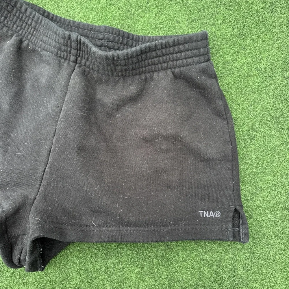 Black TNA Sweatfleece Cozy Fleece‎ Perfect Fit Shorts From Aritzia Size: M